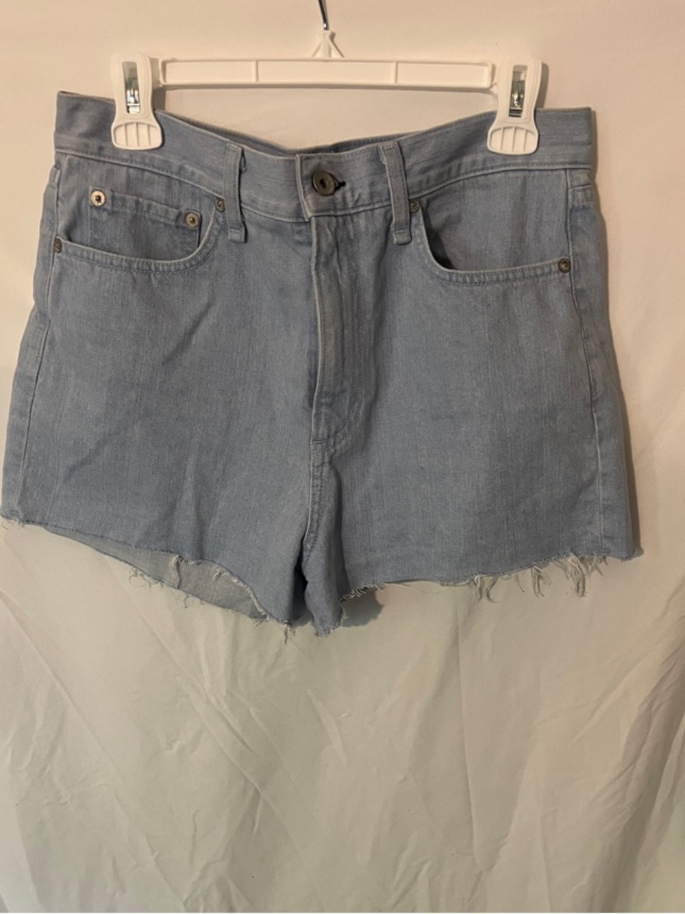 Women’s  Rag & Bone Light Blue Denim Cutoff Justine Shorts